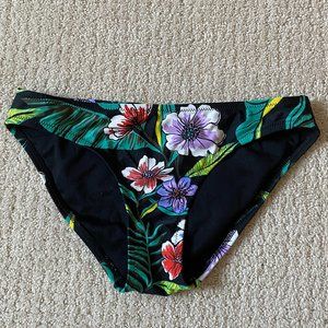 Old Navy Black Floral Bikini Bottom